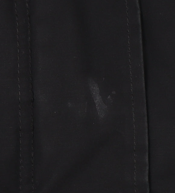 Sailors & Brides Men's Black Parka Coat S Hooded Lined Winter Jacket