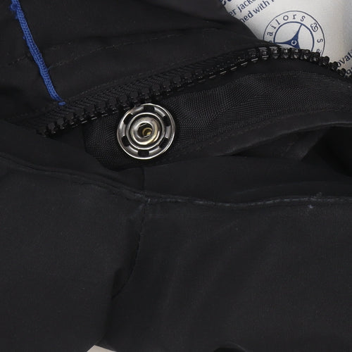 Sailors & Brides Men's Black Parka Coat S Hooded Lined Winter Jacket