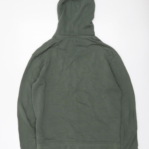 Topman Men’s Green Pullover Hoodie Size S Cotton Blend