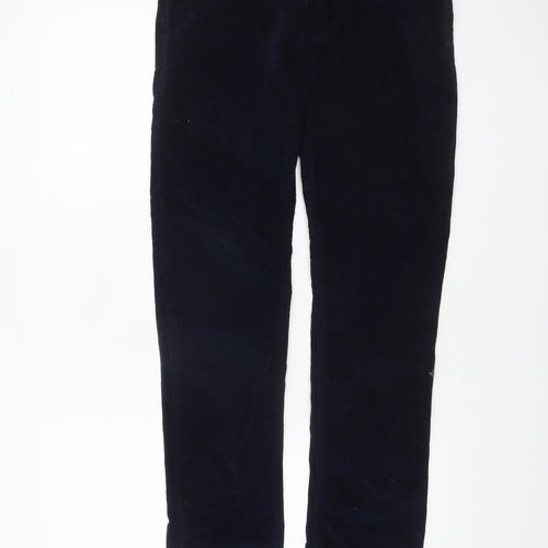 New Look Men Navy Blue Skinny Stretch Corduroy Trousers 32R