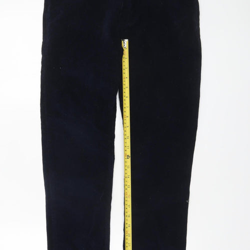 New Look Men Navy Blue Skinny Stretch Corduroy Trousers 32R