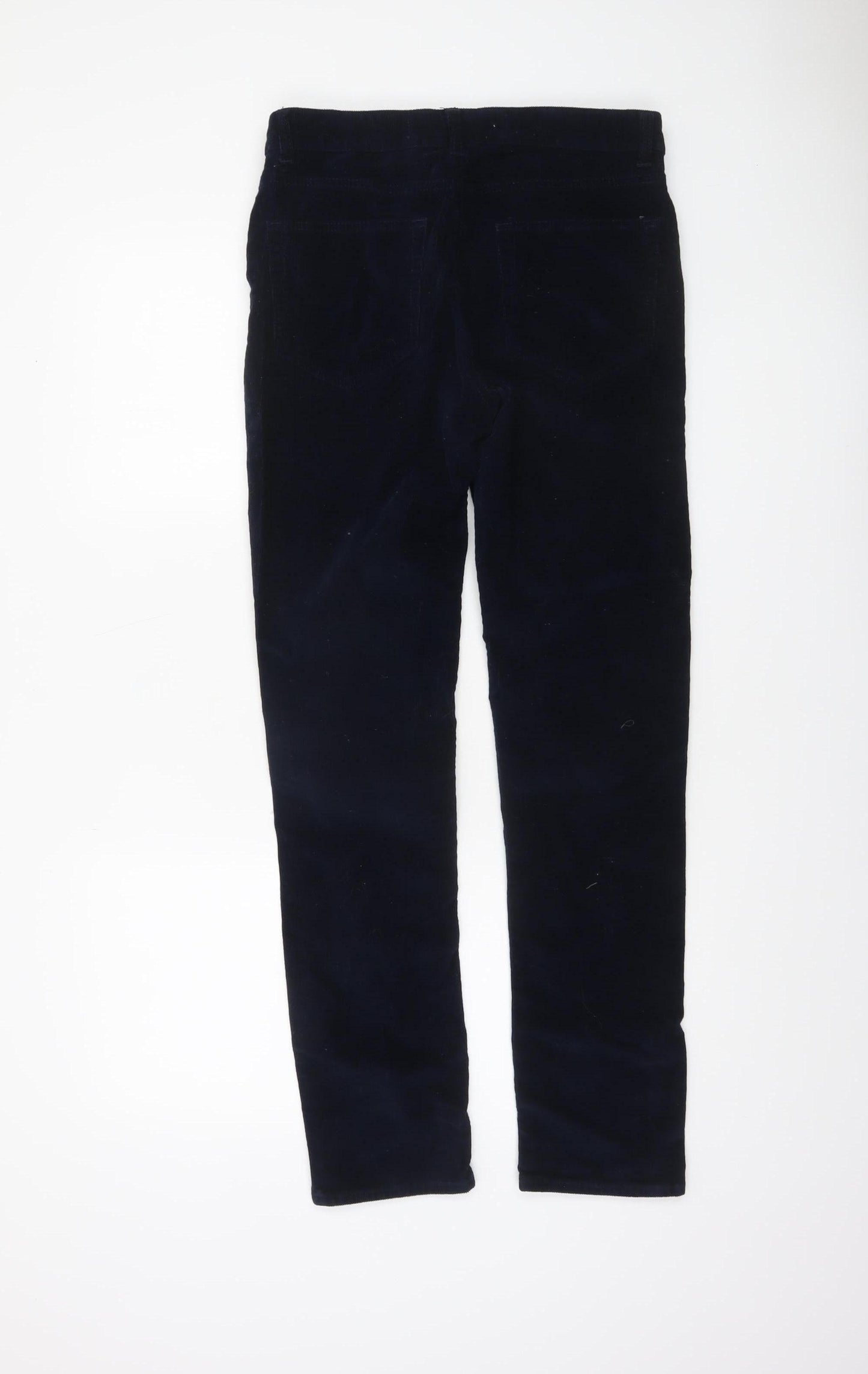 New Look Men Navy Blue Skinny Stretch Corduroy Trousers 32R