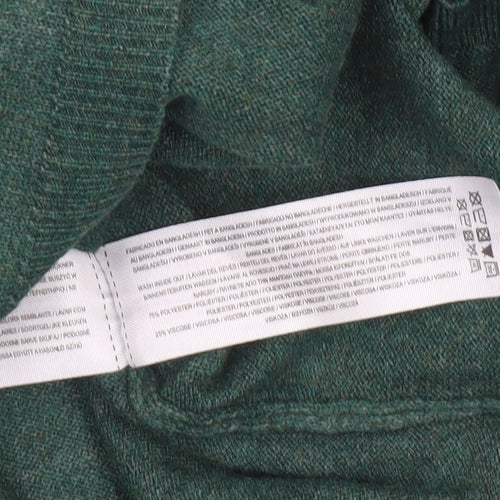 Primark Women Green XS Roll Neck Knit Jumper