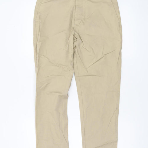 Denim Co Men Beige Slim Fit Stretch Chino Trousers W30 L30