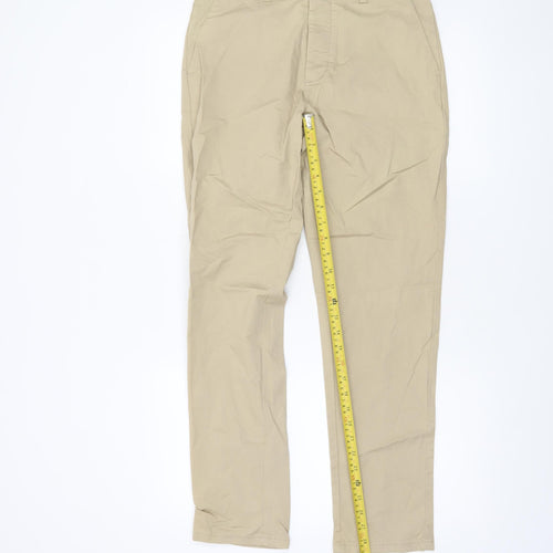 Denim Co Men Beige Slim Fit Stretch Chino Trousers W30 L30