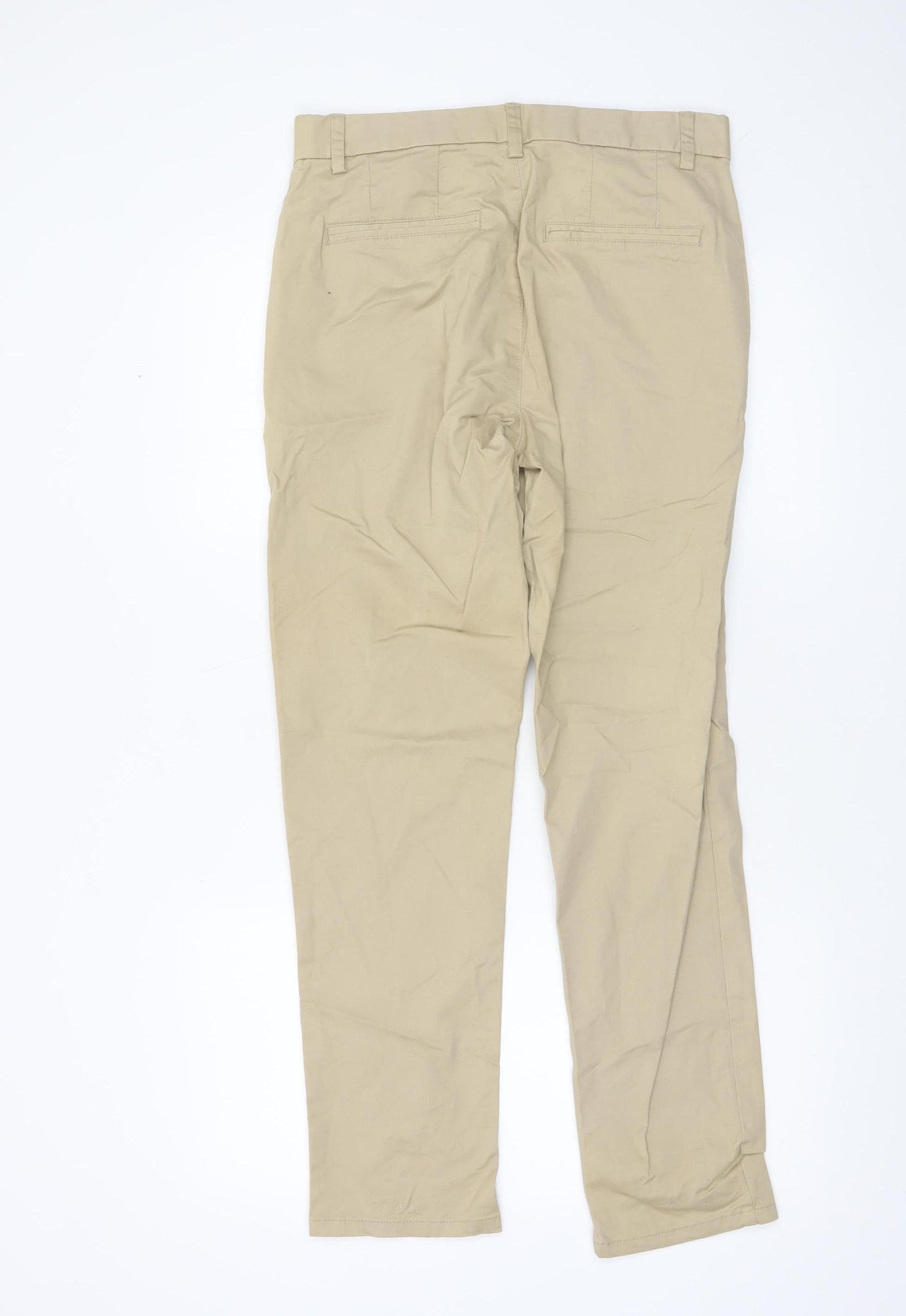 Denim Co Men Beige Slim Fit Stretch Chino Trousers W30 L30