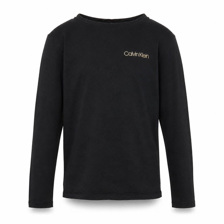 Calvin Klein Boys Black Long Sleeve Crew Neck T-Shirt 14-16 Years