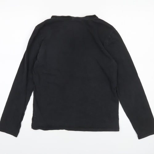 Calvin Klein Boys Black Long Sleeve Crew Neck T-Shirt 14-16 Years