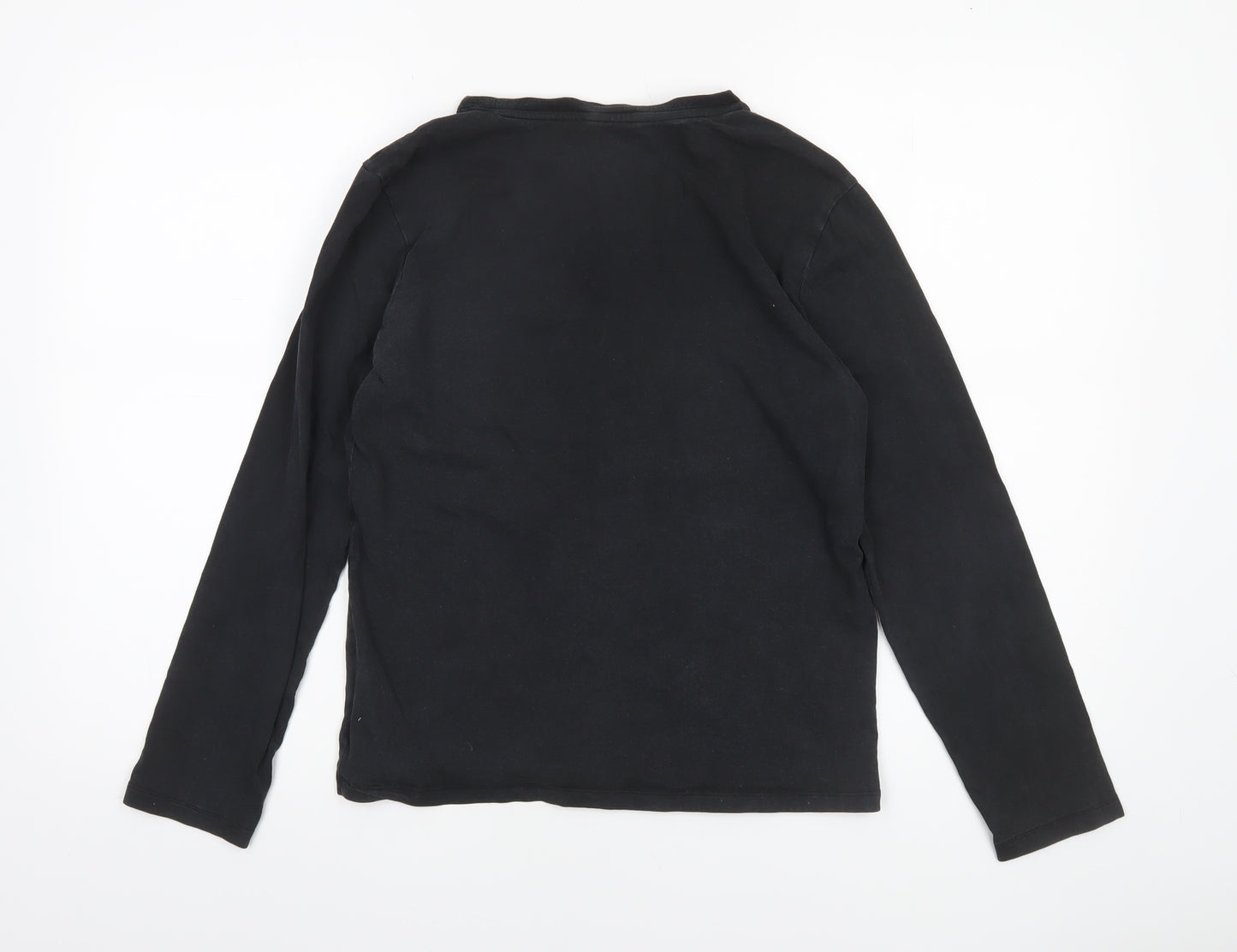 Calvin Klein Boys Black Long Sleeve Crew Neck T-Shirt 14-16 Years