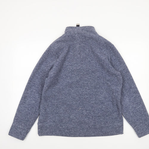 Maine New England Women Blue 1/4 Zip Pullover Sweatshirt Size 14