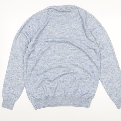 Next Men’s Blue Cotton Blend Crew Neck Jumper Size M