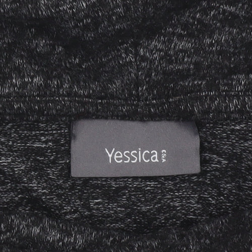 Yessica Womens Grey Roll Neck Long Sleeve Knit Jumper Size L