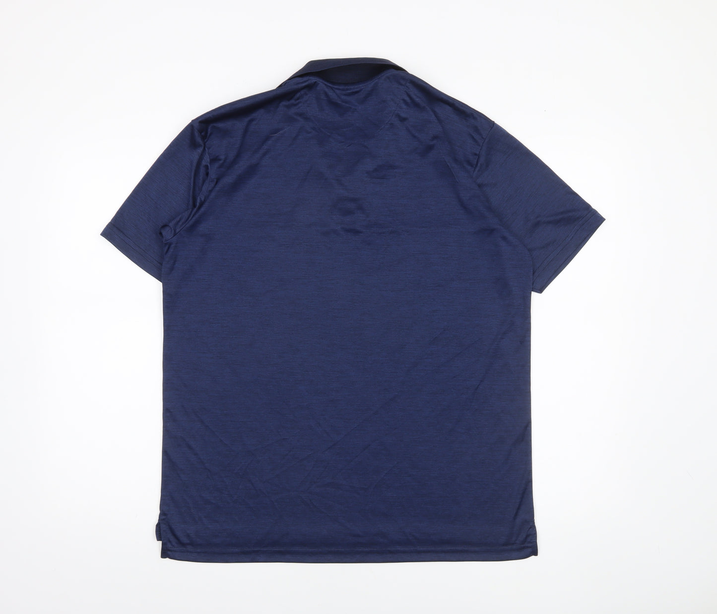 PLAYR-FIT Men's Blue Sports Polo Shirt M Moisture Wicking Activewear