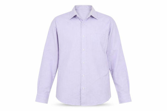 Dunnes Stores Men's Purple Long Sleeve Regular Fit Dress Shirt 15.5” 40cm