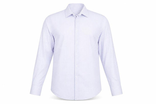 Dunnes Stores Men's Blue Check Regular Fit Long Sleeve Dress Shirt 15.5in 40cm