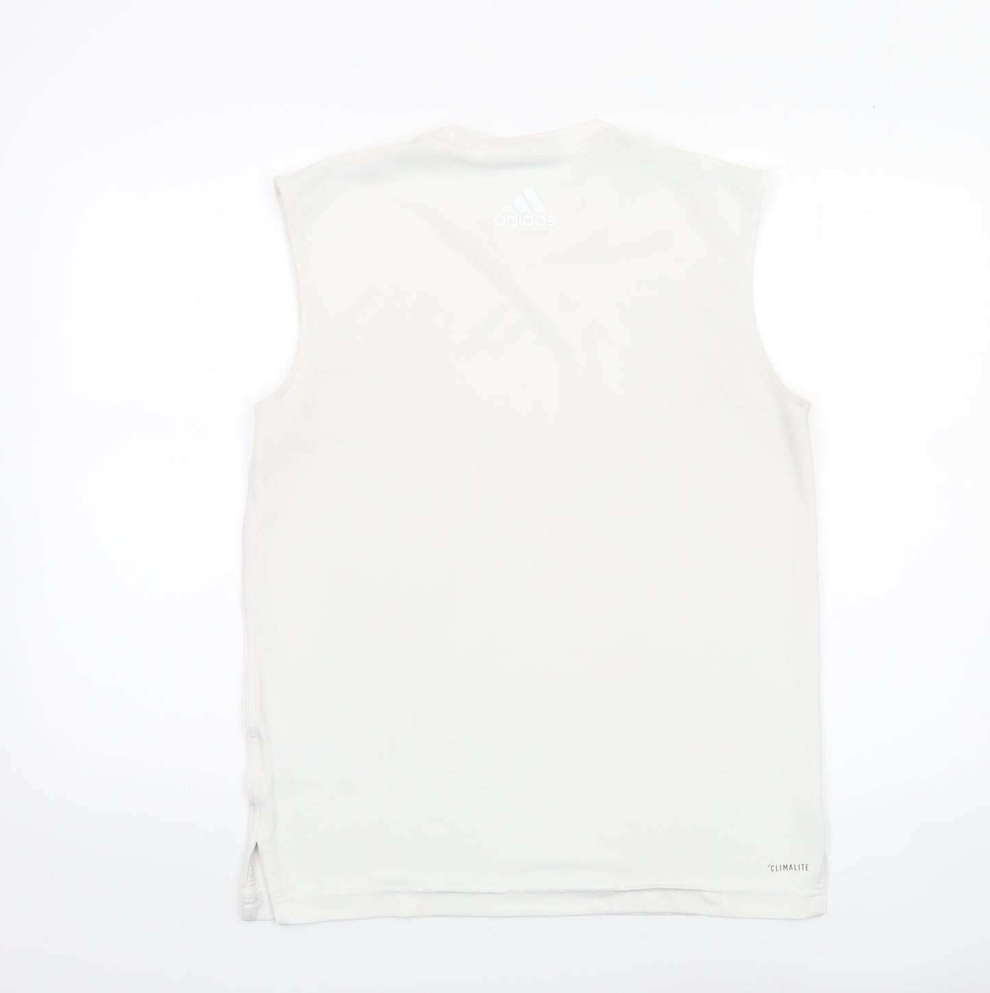 Adidas Men's White Sleeveless Climalite Tank Top M Athletic Fit
