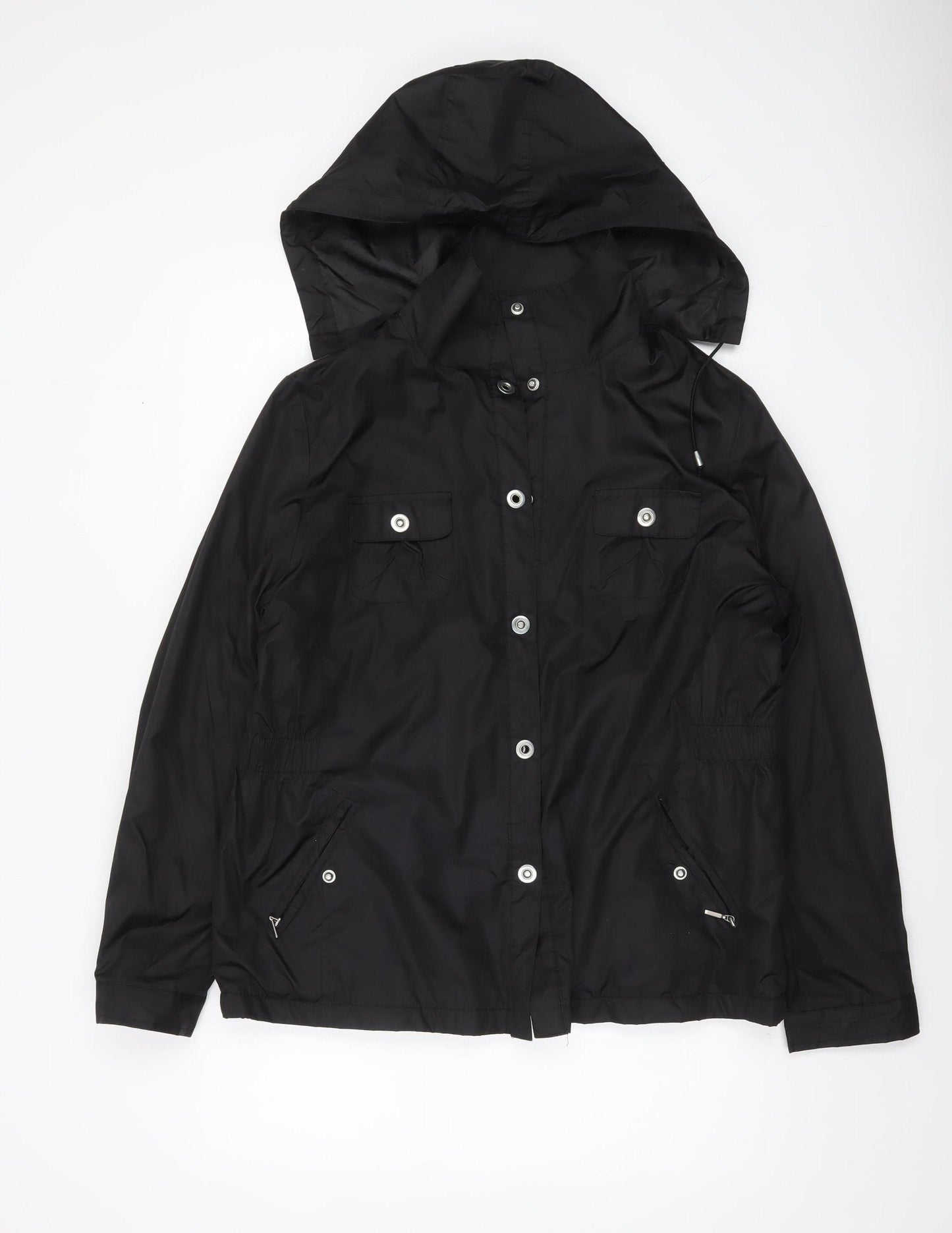 Dunnes Stores Womens Black Hooded Anorak Jacket Size 14