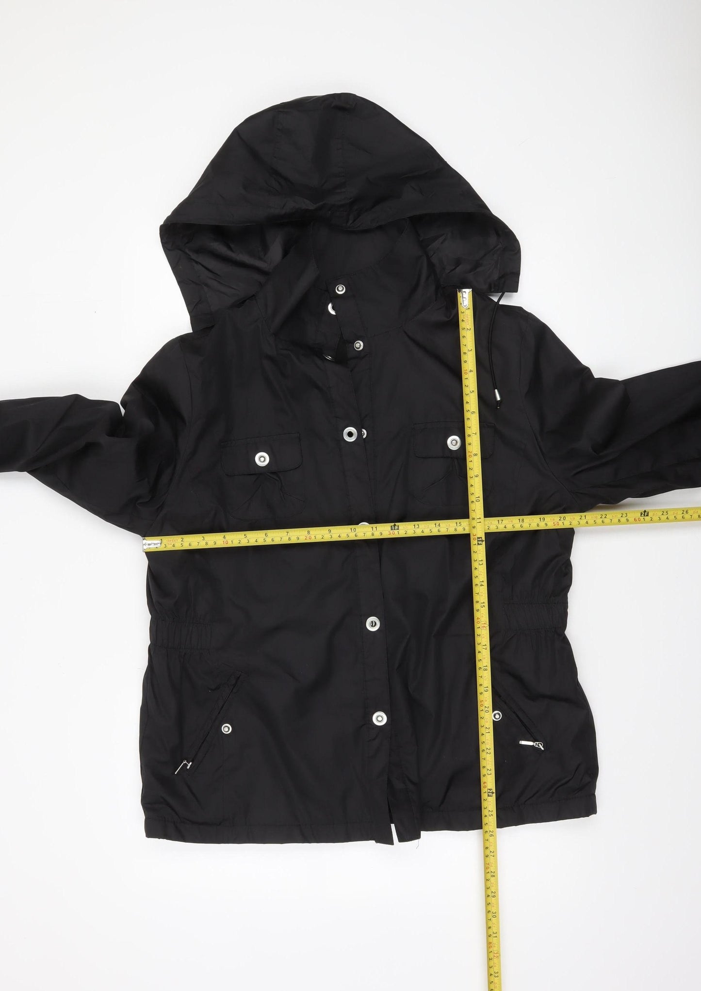 Dunnes Stores Womens Black Hooded Anorak Jacket Size 14