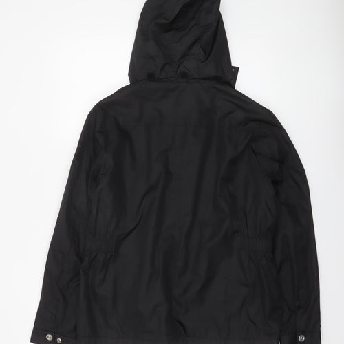 Dunnes Stores Womens Black Hooded Anorak Jacket Size 14