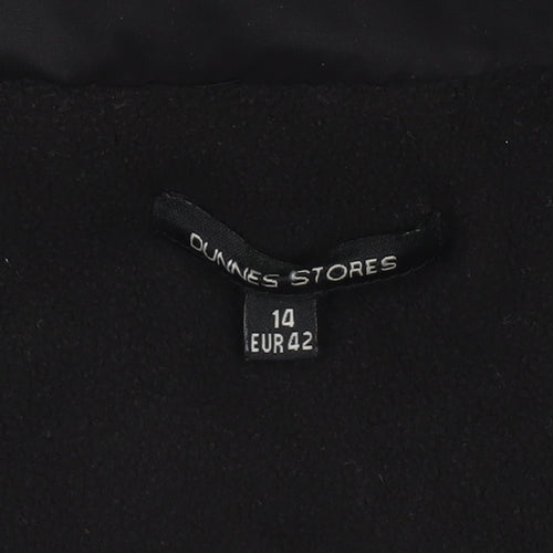 Dunnes Stores Womens Black Hooded Anorak Jacket Size 14