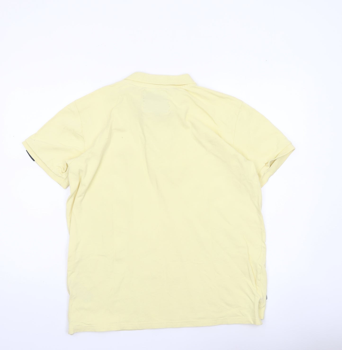 Tokyo Laundry Men's Yellow Cotton Stretch Polo Shirt Size L