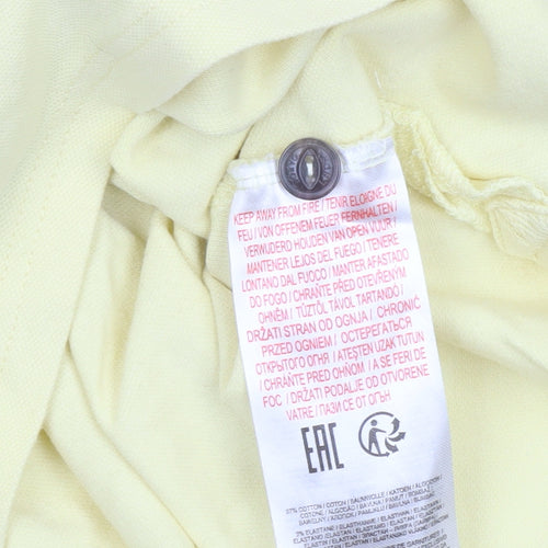 Tokyo Laundry Men's Yellow Cotton Stretch Polo Shirt Size L