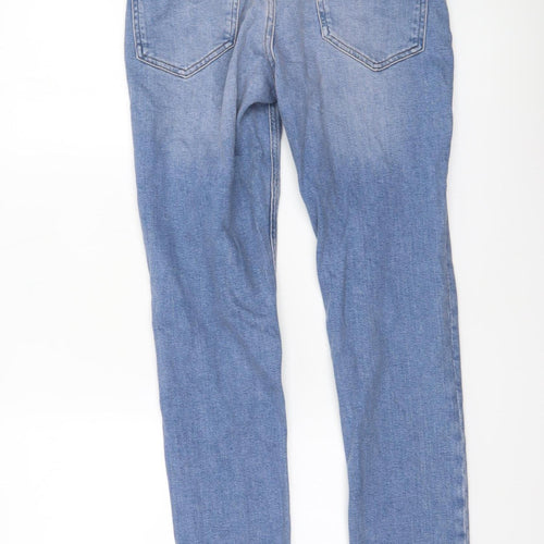 Pull&Bear Women’s Blue Mid Rise Skinny Stretch Denim Jeans Size 8