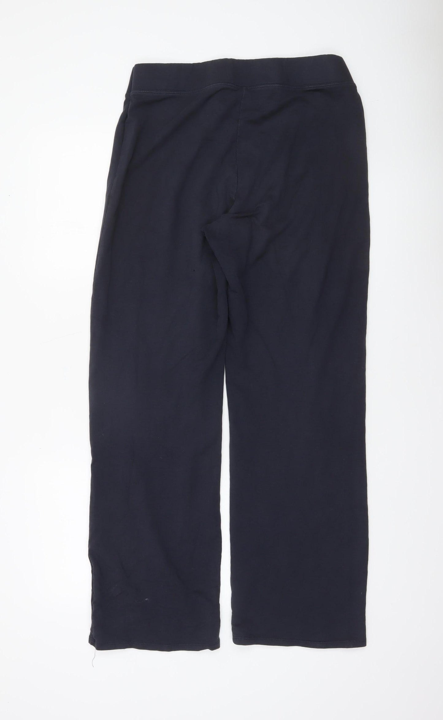 Dunnes Stores Women's Navy Cotton Stretch Straight Trousers Size 16