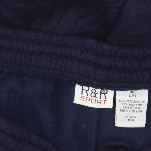 R&R Sport Men's Navy Blue Large Sweatpants Jogger Trousers