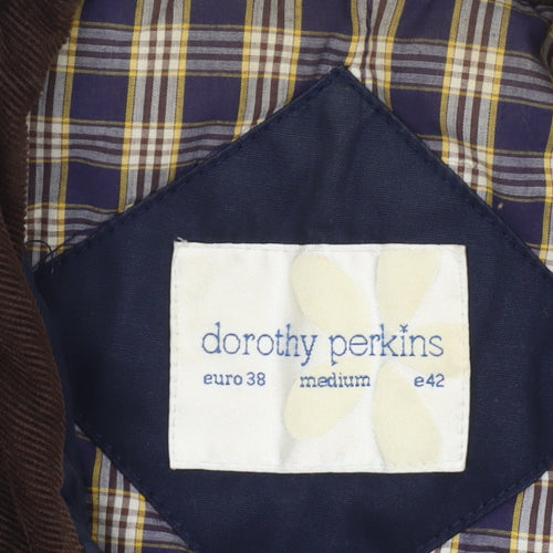 Dorothy Perkins Unisex Blue Cotton Overcoat Size M 38in