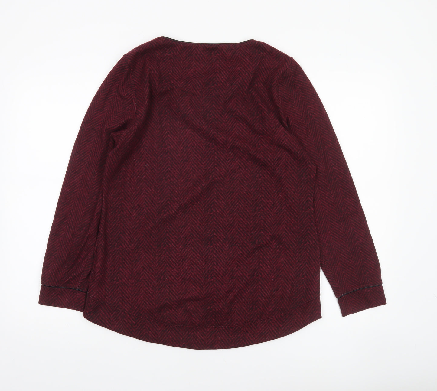 Marks and Spencer Women’s Red Long Sleeve Jersey Top Size 14
