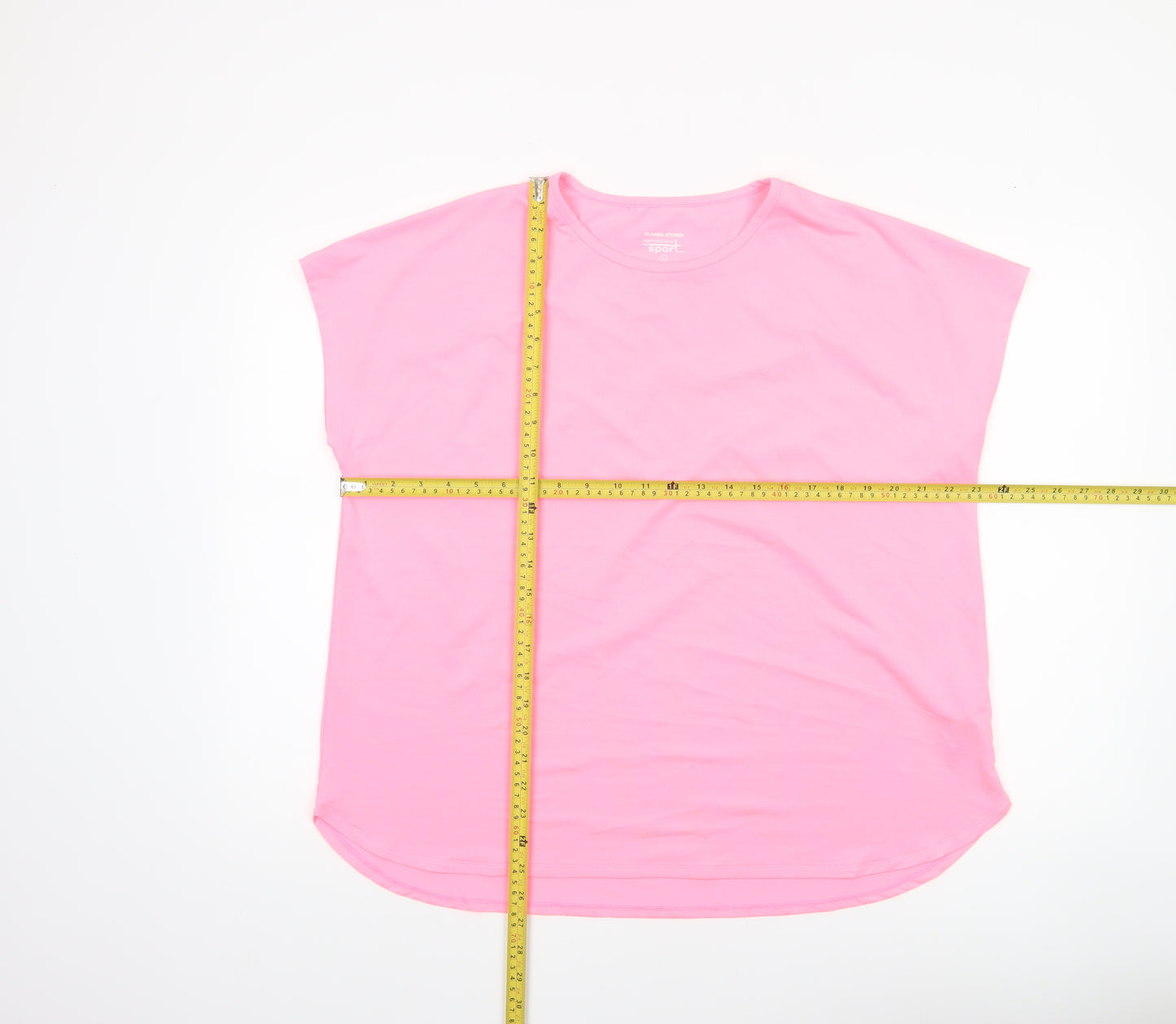 Dunnes Stores Women’s Neon Pink Sport T-Shirt L Lightweight Activewear Top