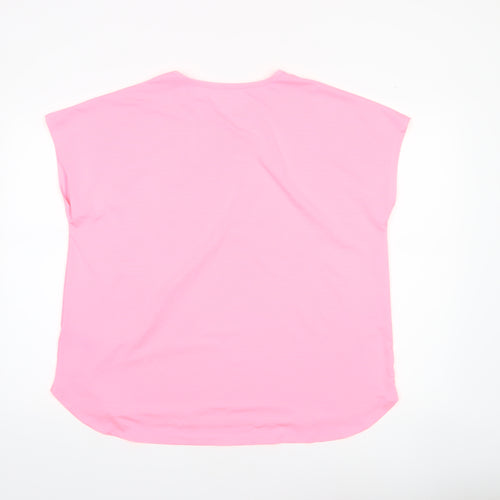 Dunnes Stores Women’s Neon Pink Sport T-Shirt L Lightweight Activewear Top