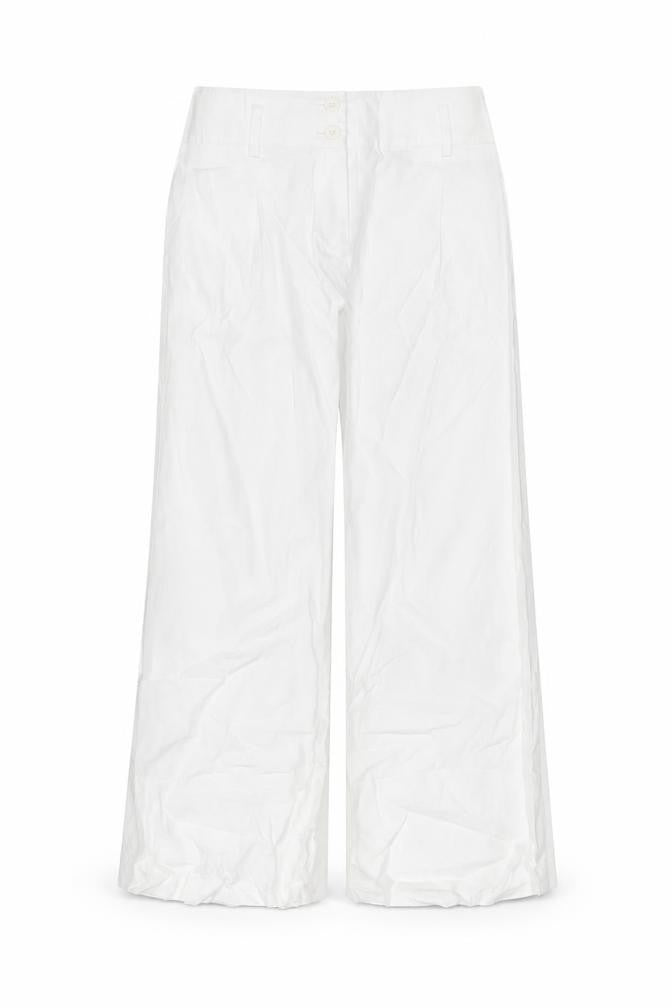 1 2 3 Women’s White Cotton Stretch Twill Trousers Size 14