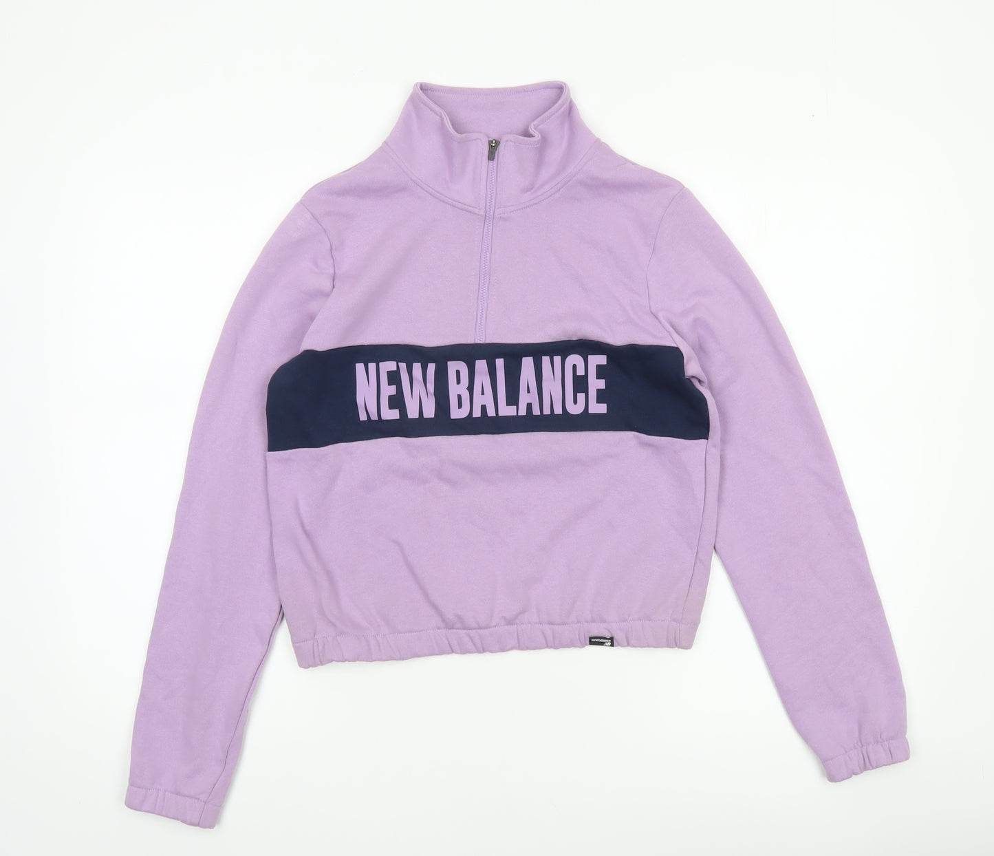 New Balance Women's Purple 1/4 Zip Sweatshirt XS Athletic Pullover