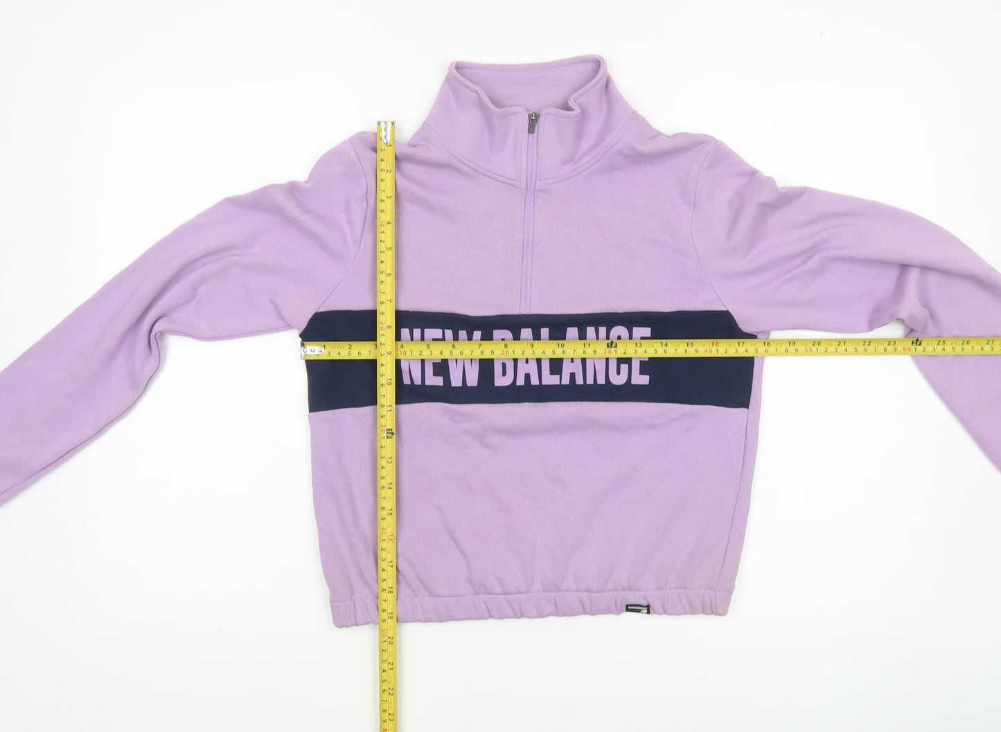 New Balance Women's Purple 1/4 Zip Sweatshirt XS Athletic Pullover