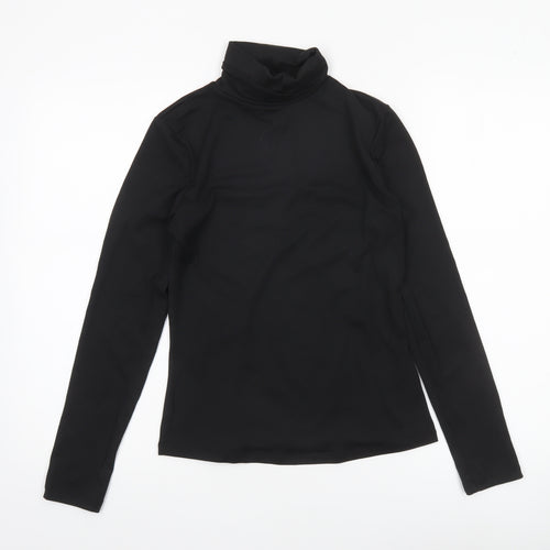 Brave Soul Women’s Black Long Sleeve Roll Neck Slim Fit Top Size S