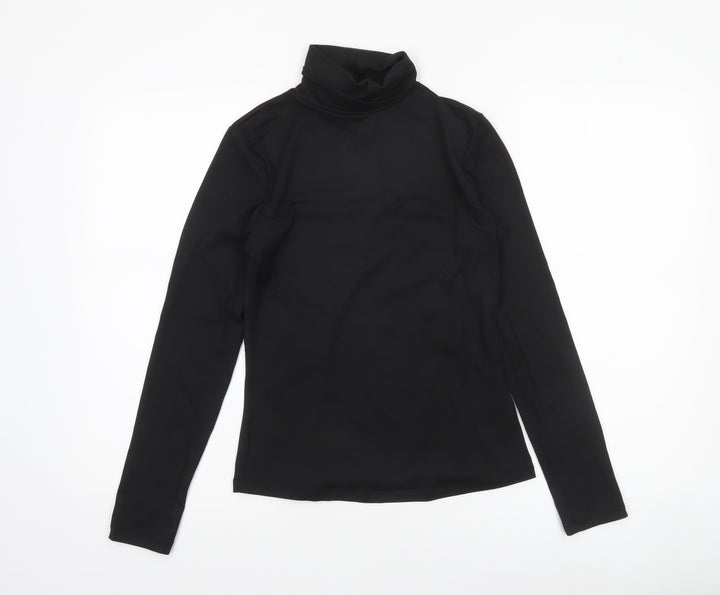 Brave Soul Women’s Black Long Sleeve Roll Neck Slim Fit Top Size S