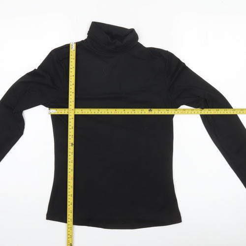 Brave Soul Women’s Black Long Sleeve Roll Neck Slim Fit Top Size S