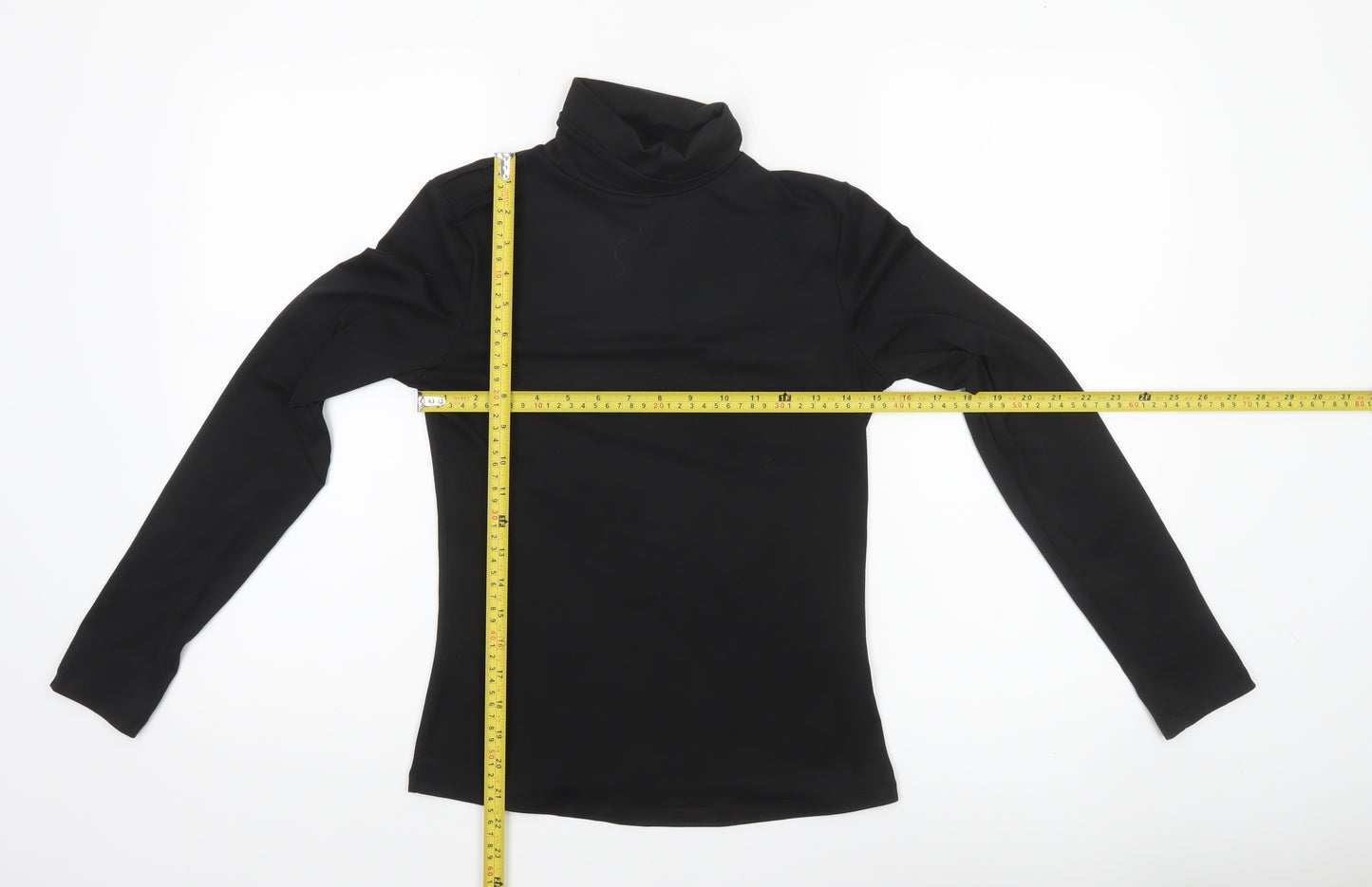 Brave Soul Women’s Black Long Sleeve Roll Neck Slim Fit Top Size S