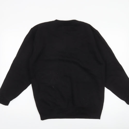 John Lewis Men's Black V-Neck Cotton Sweatshirt Size S