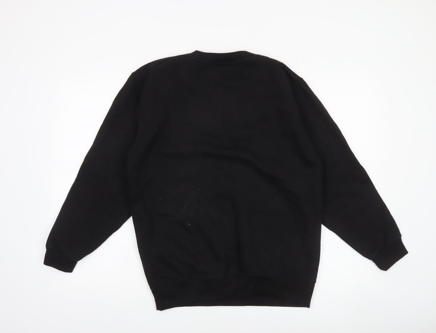 John Lewis Men's Black V-Neck Cotton Sweatshirt Size S