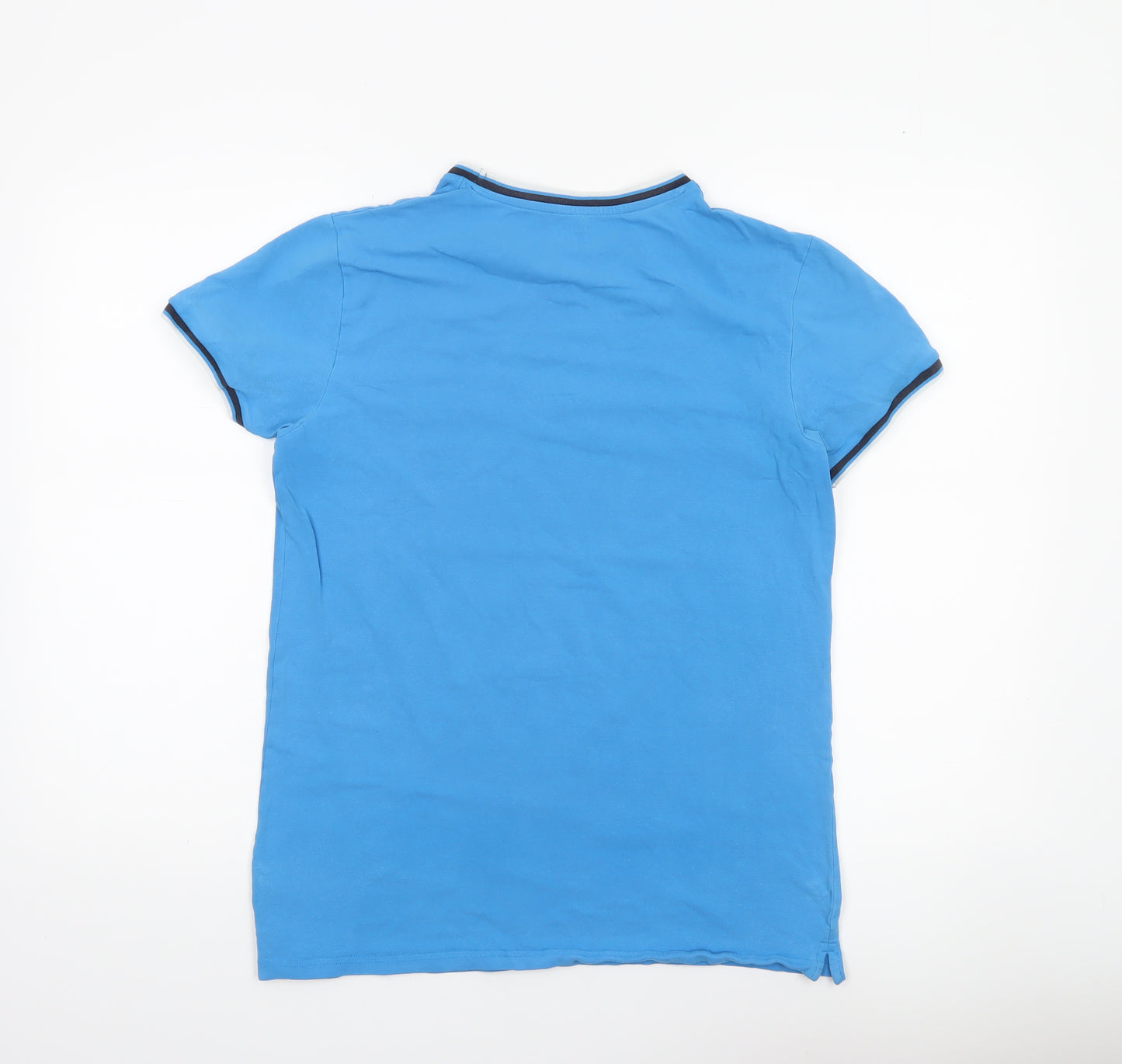 Dunnes Stores Men's Blue Muscle Fit Crew Neck T-Shirt Size L