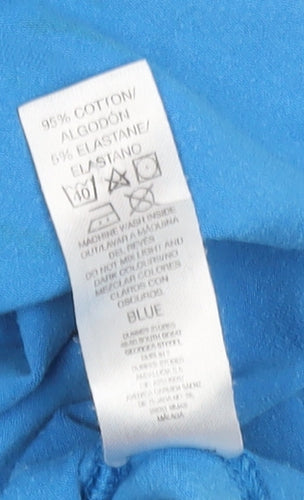 Dunnes Stores Men's Blue Muscle Fit Crew Neck T-Shirt Size L