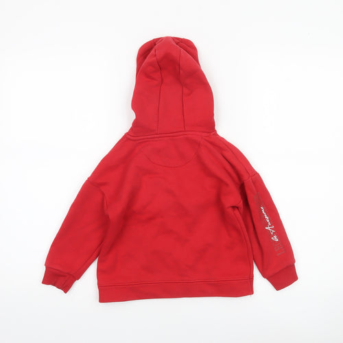 Primark Boys Red Pullover Hoodie 3 Years Legend Status Cotton Blend