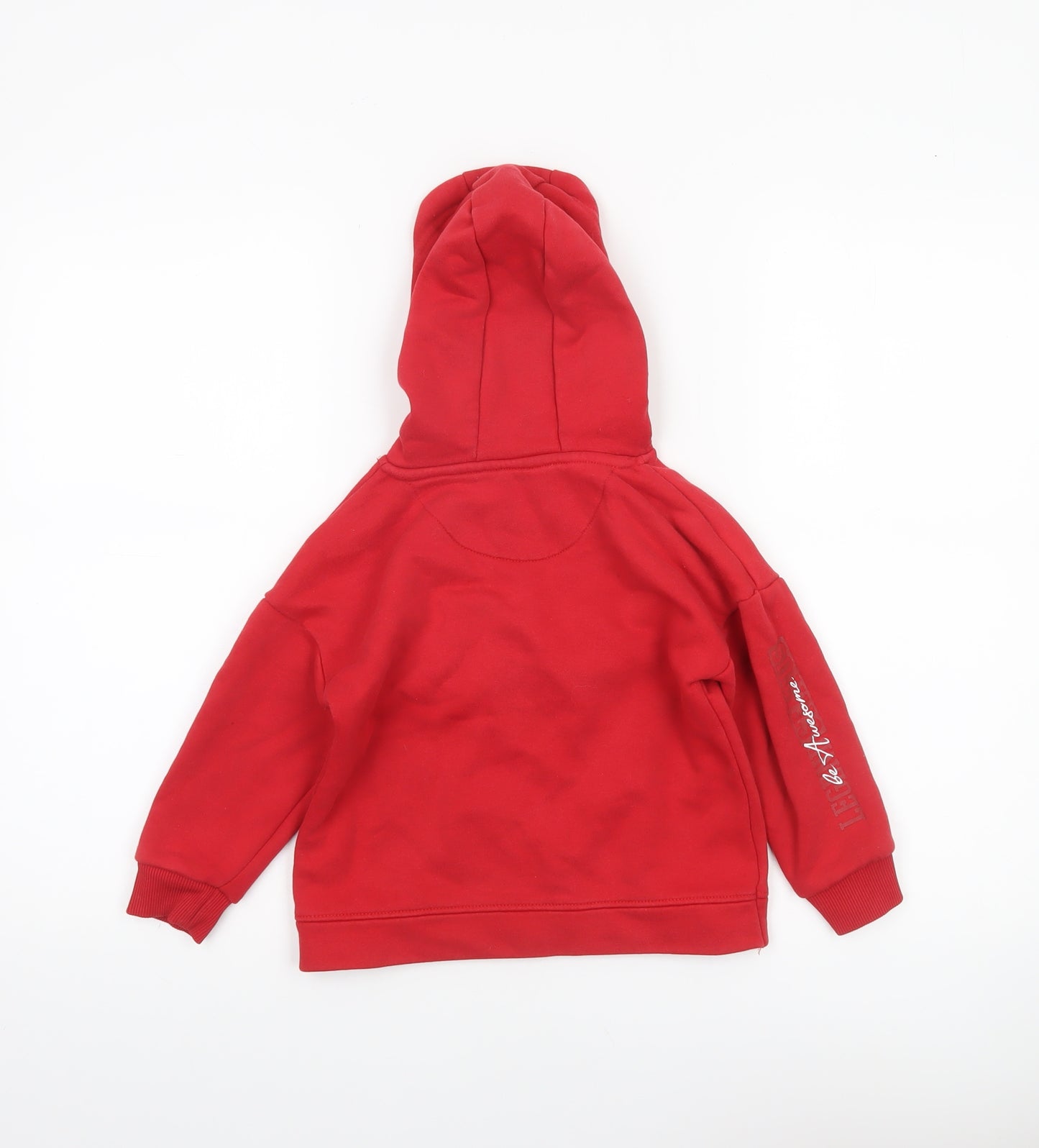Primark Boys Red Pullover Hoodie 3 Years Legend Status Cotton Blend