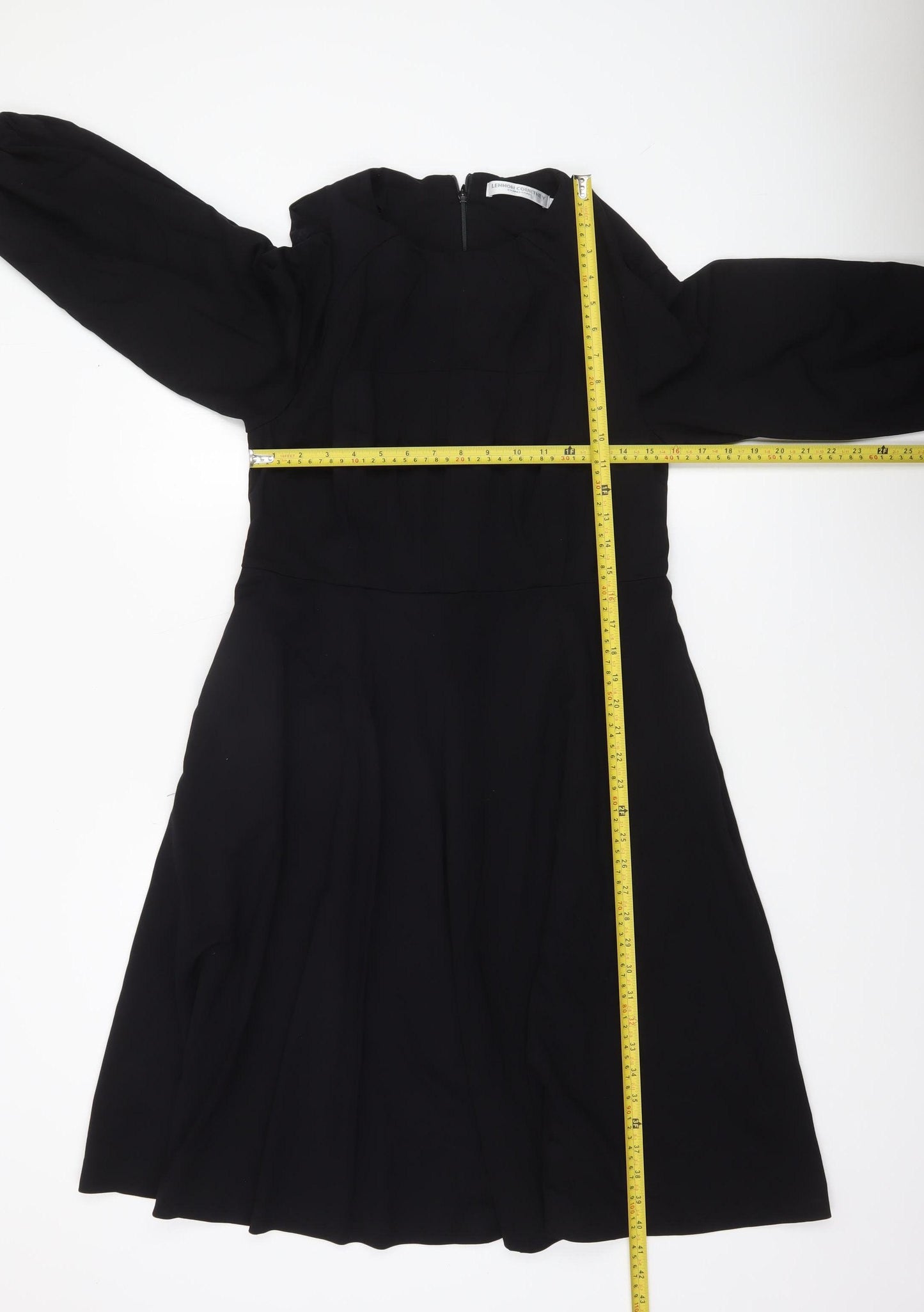 Lennon Courtney Black A-Line Long Sleeve Dress Women’s Size 14