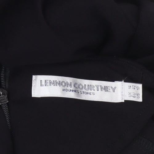 Lennon Courtney Black A-Line Long Sleeve Dress Women’s Size 14