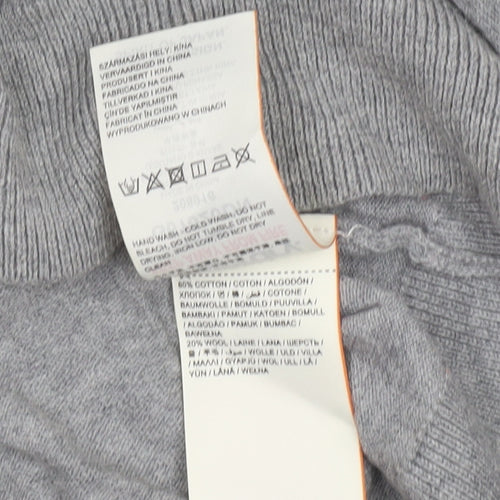 Superdry Womens Grey XS Crew Neck Star Knit Jumper