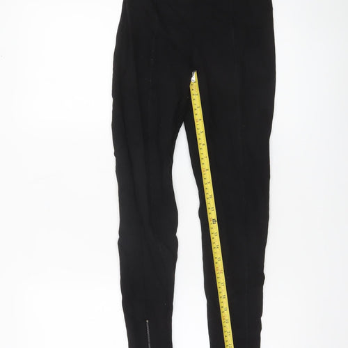 Zara Basic Women's Black XS Skinny Stretch Ankle Zip Leggings